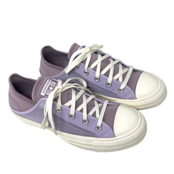 Converse Chuck Taylor Crush Heel Mule Sneakers Women's Low Violet Canvas A03503F - Picture 3 of 10